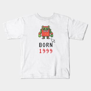 8 Bit Robot Born in 1999 Kids T-Shirt